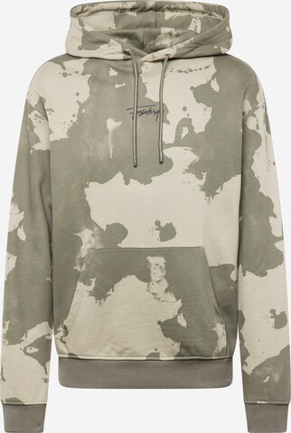 QS Sweatshirt in Groen: voorkant