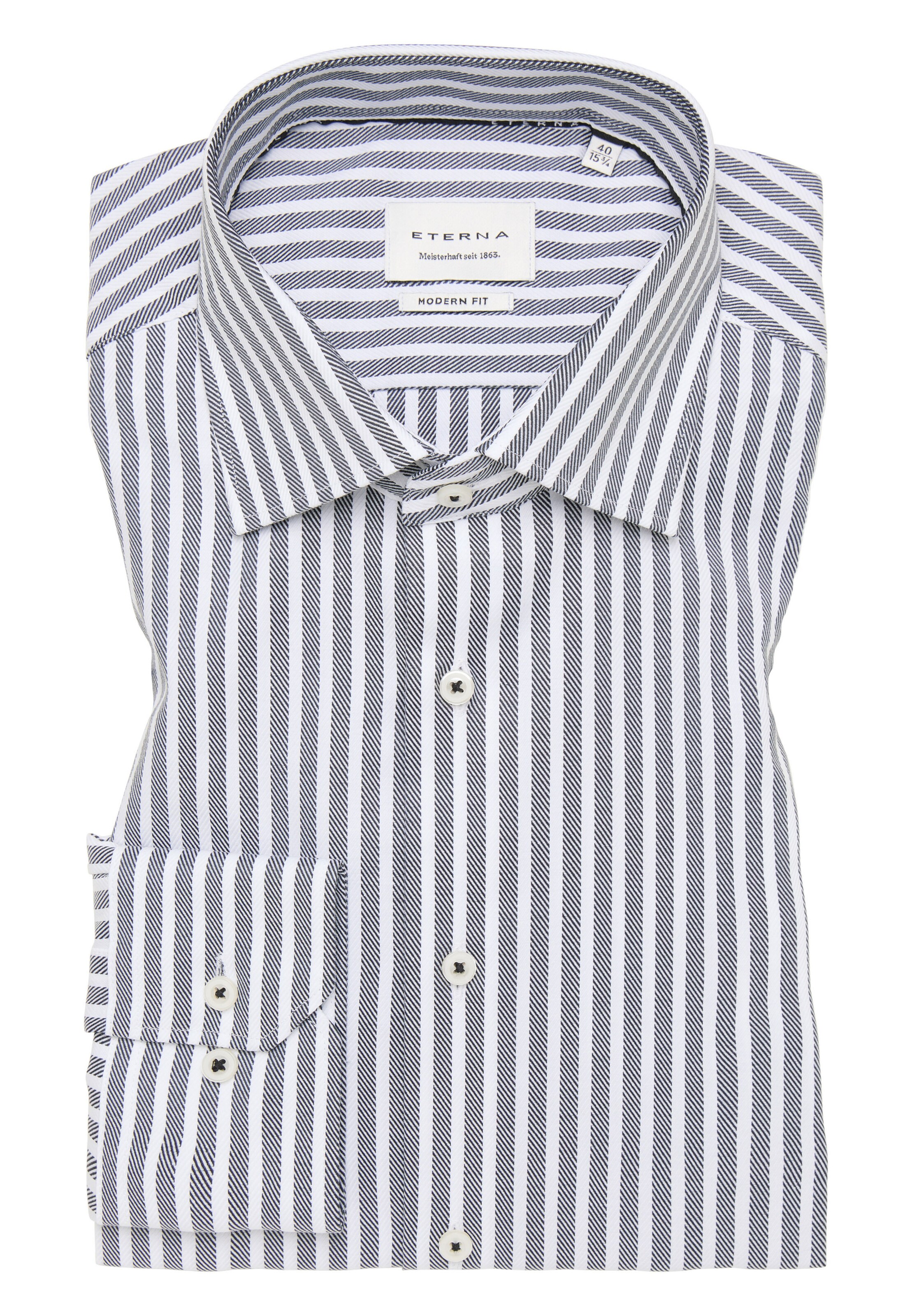 ETERNA Regular fit Button Up Shirt in Grey