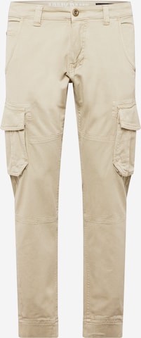 Pantaloni cargo di ALPHA INDUSTRIES in beige: frontale