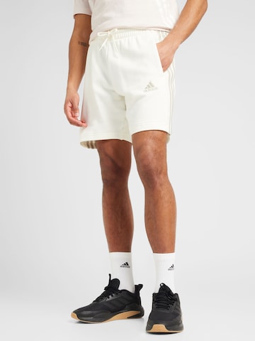 ADIDAS SPORTSWEARregular Sportske hlače 'Essentials' - bijela boja: prednji dio