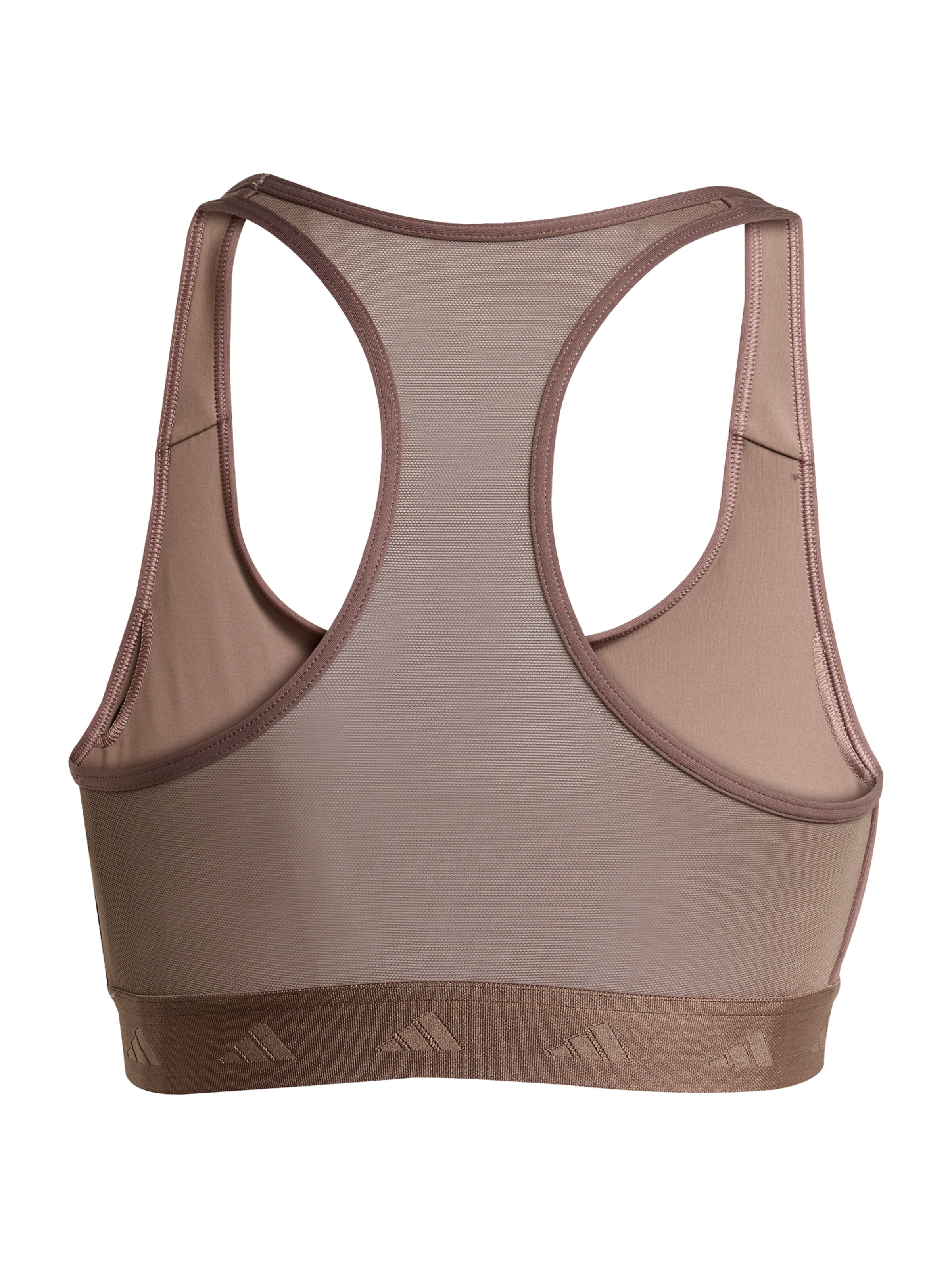 ADIDAS PERFORMANCE Bustier Sport-BH 'PWR MS HYGLM' in Braun