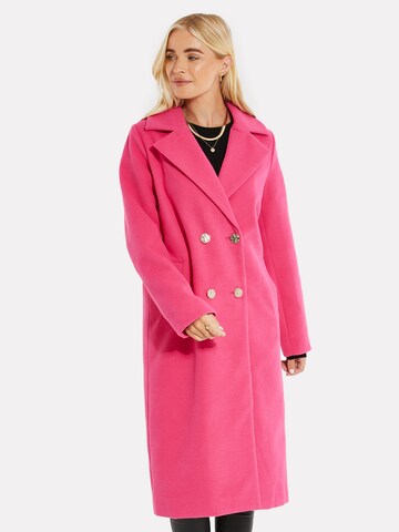 Manteau mi-saison 'Marley' Threadbare en rose : devant