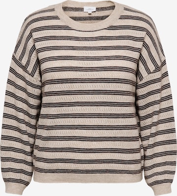 ONLY Carmakoma - Jersey 'CARMONIQUE' en beige: frente