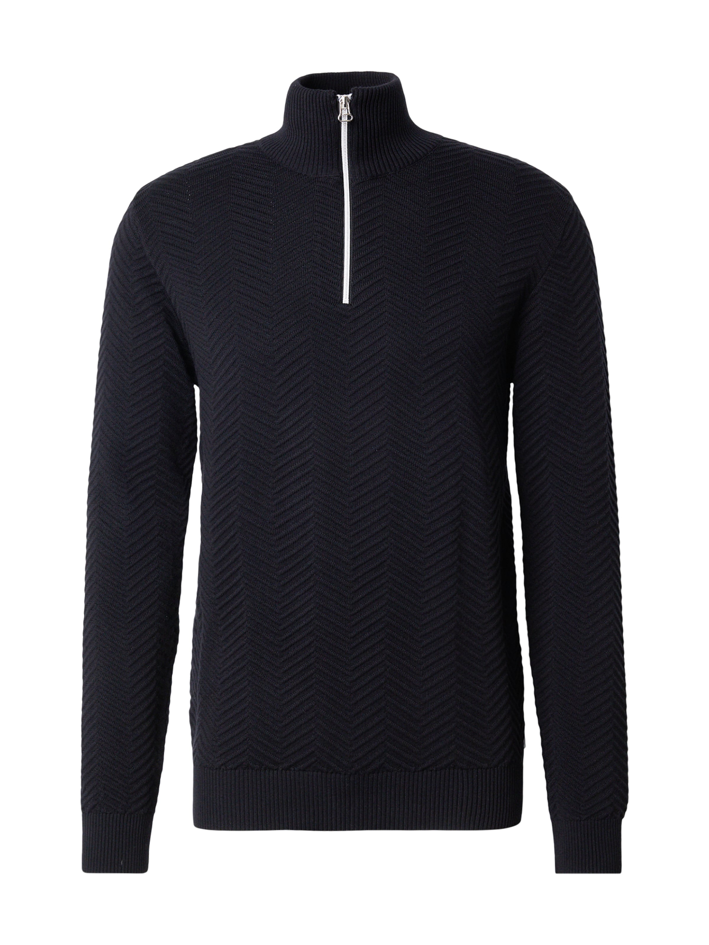 Kronstadt Pullover 'Carlo' in schwarz, Produktansicht