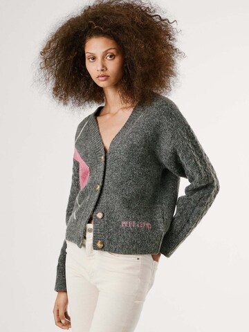 Pepe Jeans Knit cardigan 'Cecily' in Grey