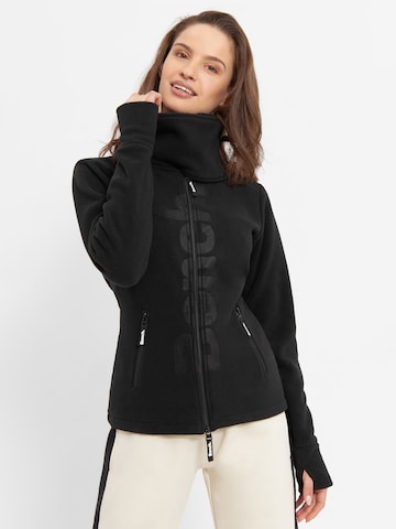 BENCH Fleece Jacket 'Finish' in Black: front