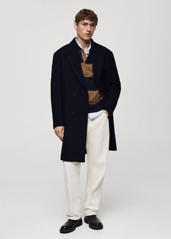 MANGO MAN Between-Seasons Coat 'landon' in Blue