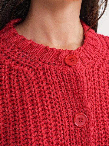 MixRay Knit cardigan in Red