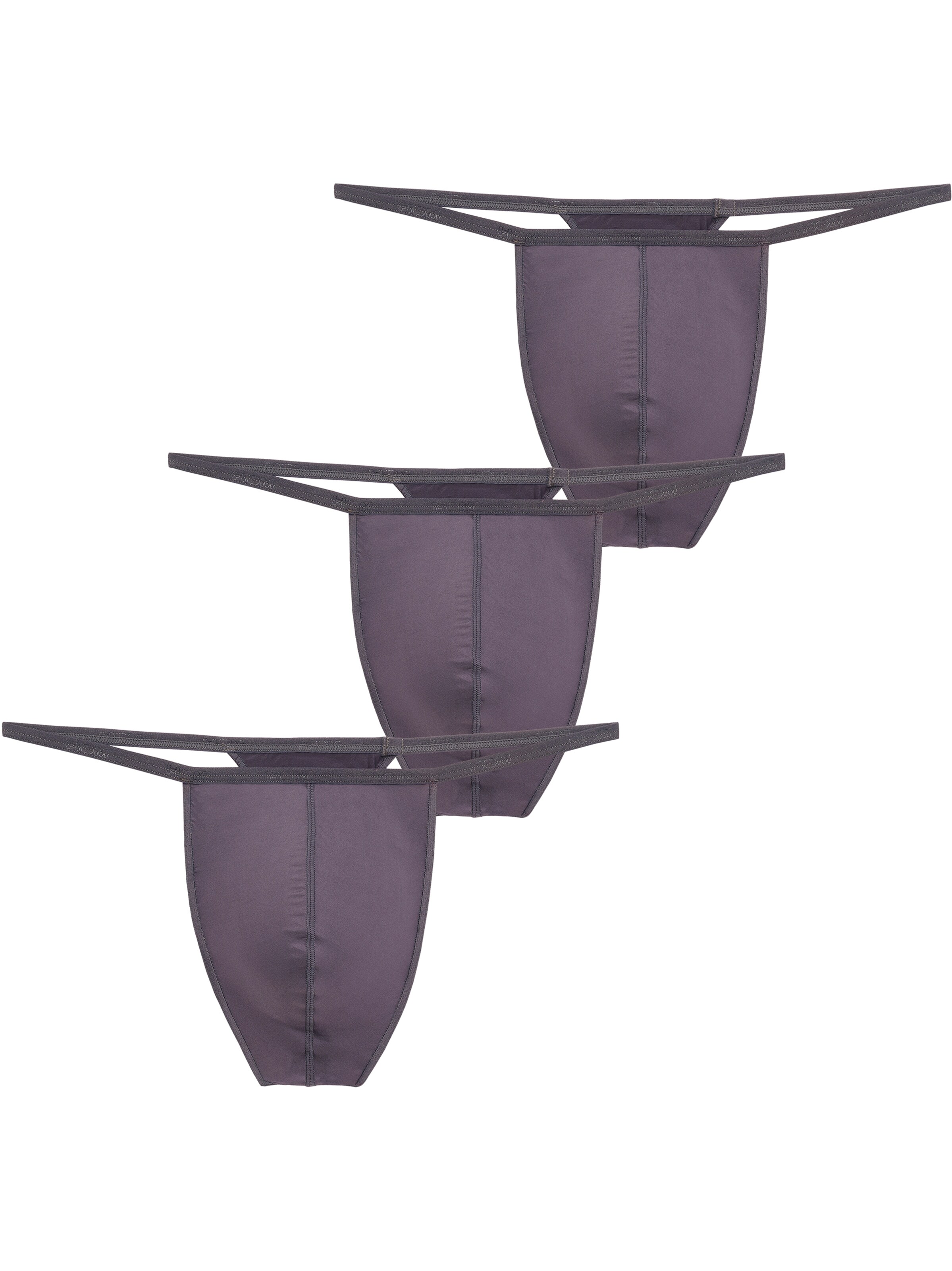 HOM G-String ' Plumes ' in Grau: Vorderseite