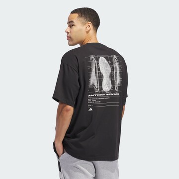 ADIDAS ORIGINALS Shirt 'Anthony Edwards Seasonal' in Black: front