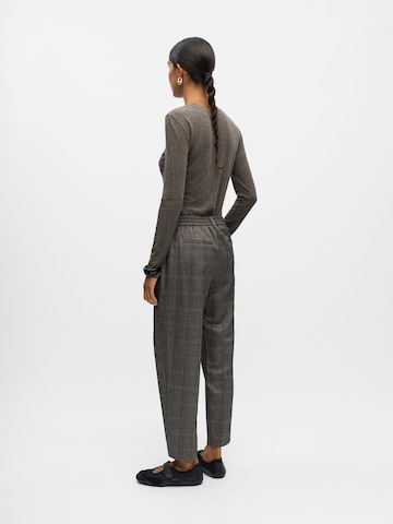 OBJECT Tapered Pants 'OBJLISA' in Grey