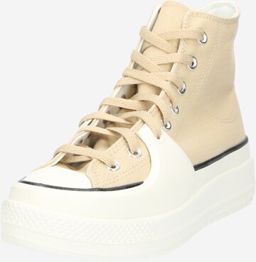 CONVERSE Σνίκερ ψηλό 'Chuck Taylor All Star' σε μπεζ: μπροστά