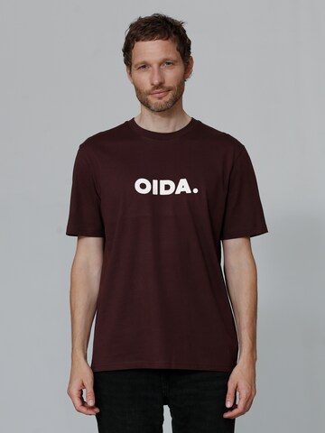 T-Shirt 'Oida' Watapparel en rouge : devant