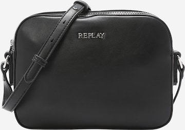 REPLAY Чанта с презрамки в черно: отпред