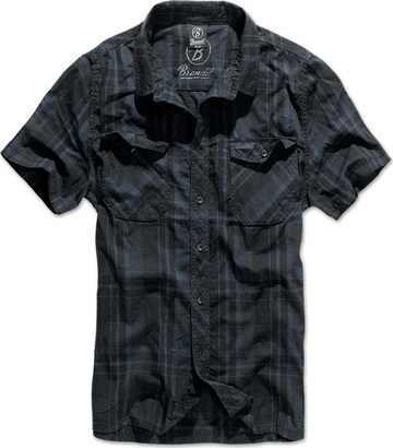 Brandit - Ajuste regular Camisa 'Roadstar' en negro