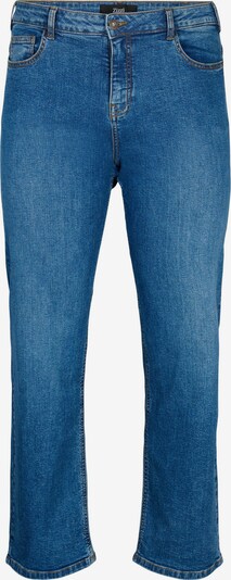 Zizzi Jean 'JOLIVIA' en bleu denim, Vue avec produit