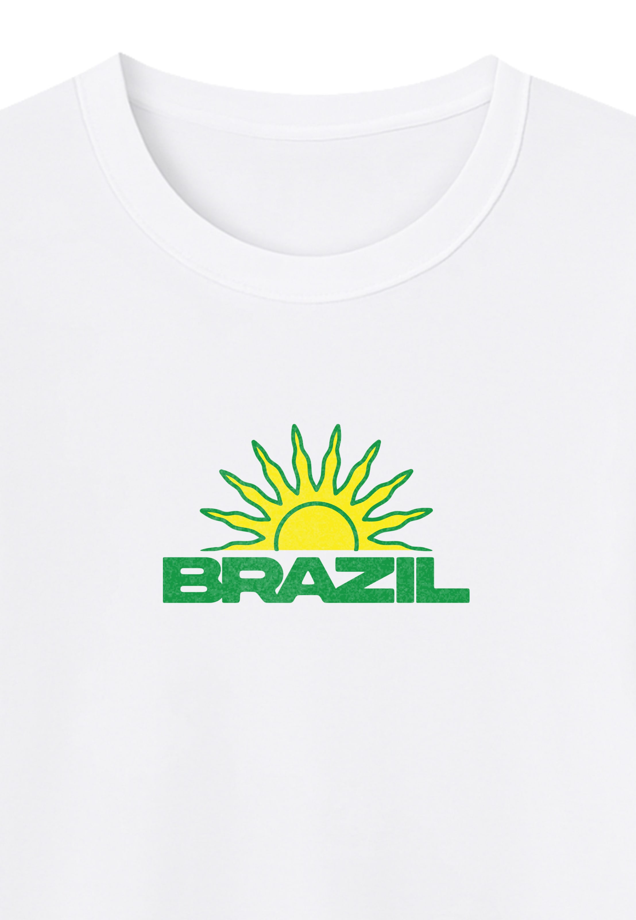 T-shirt 'Brazil Vibes' Miss Tee en blanc