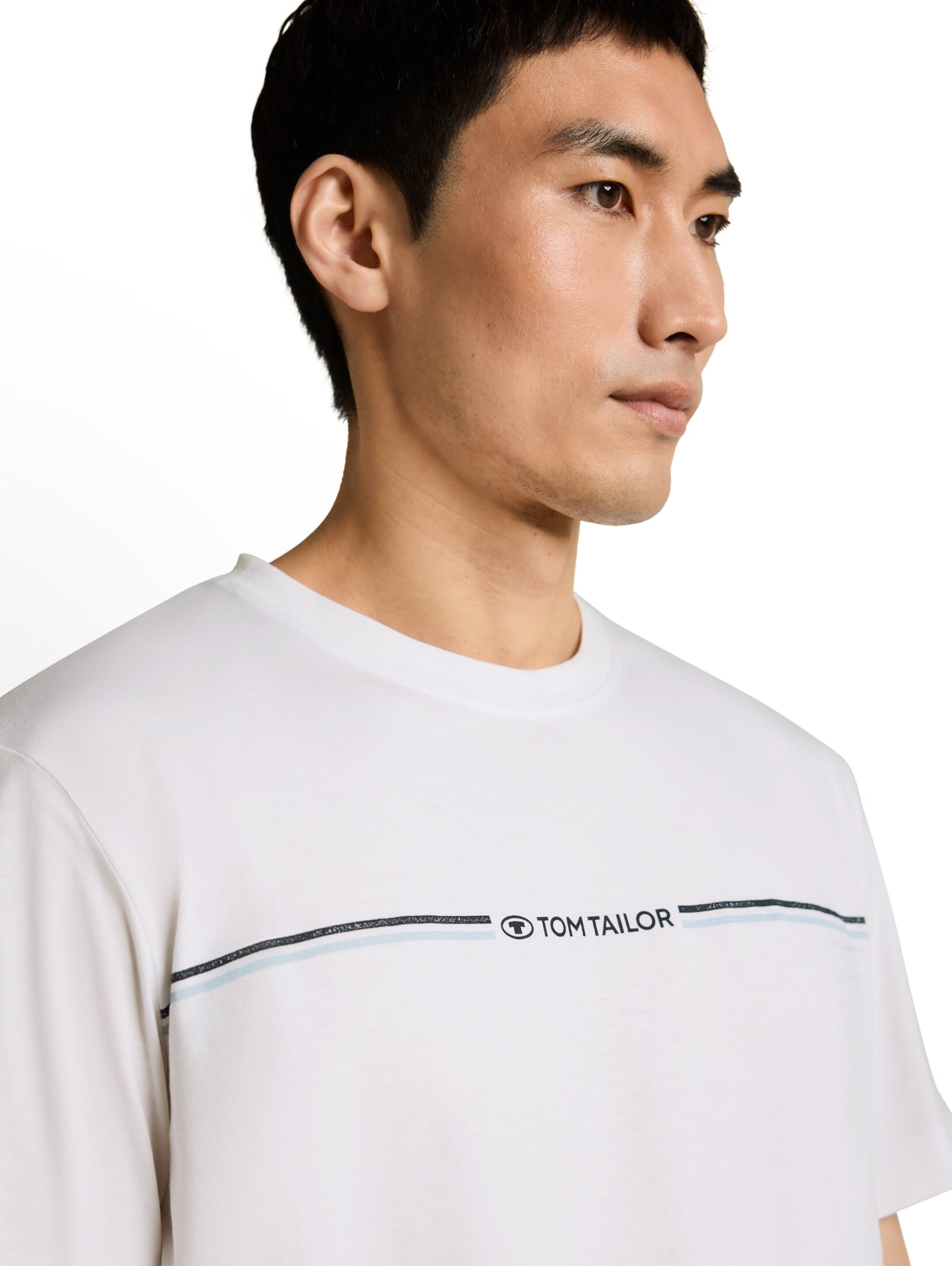 TOM TAILOR T-Shirt in Weiß