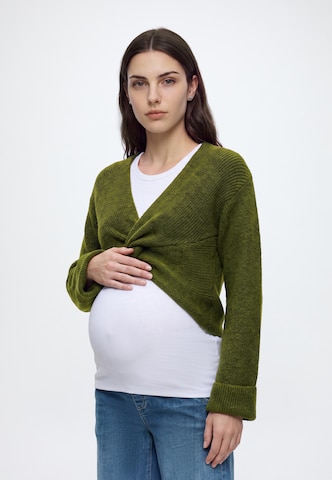 Pulover 'MLSVALA' de la MAMALICIOUS pe verde: față