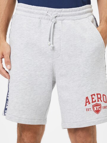 AÉROPOSTALE Regular Trousers in Grey