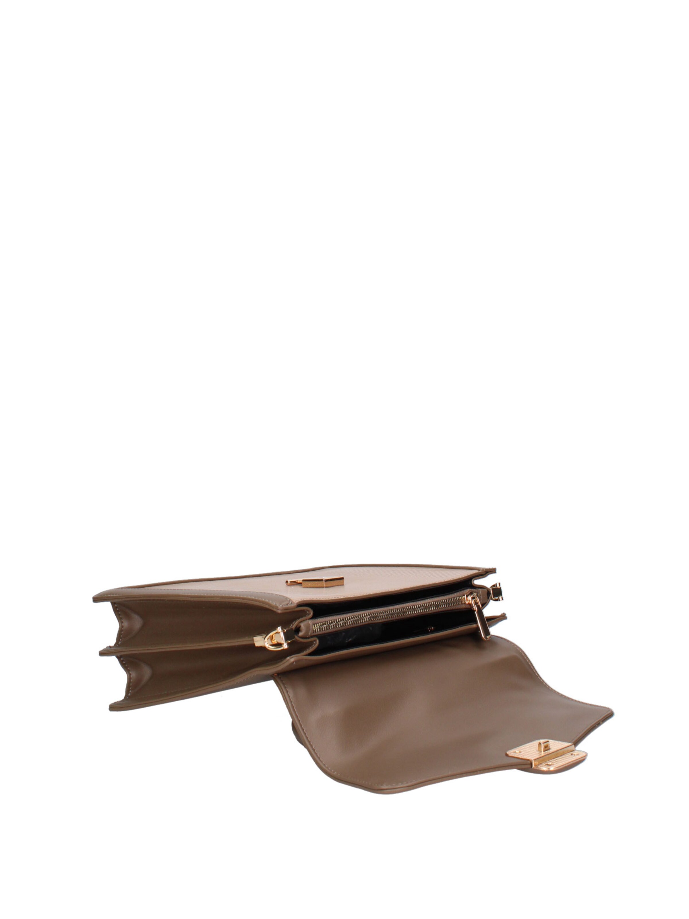 Borsa a mano 'Borsa a Mano Seraphina Ecopelle - Chiusura a Scatto e Tracolla' di Diana&Co. in grigio