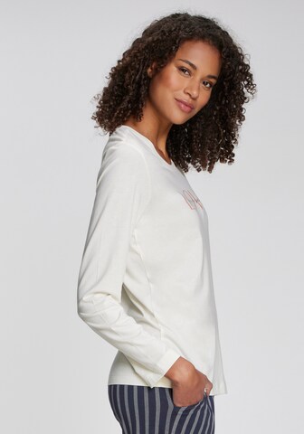 VIVANCE Pajama Shirt 'Dreams' in White