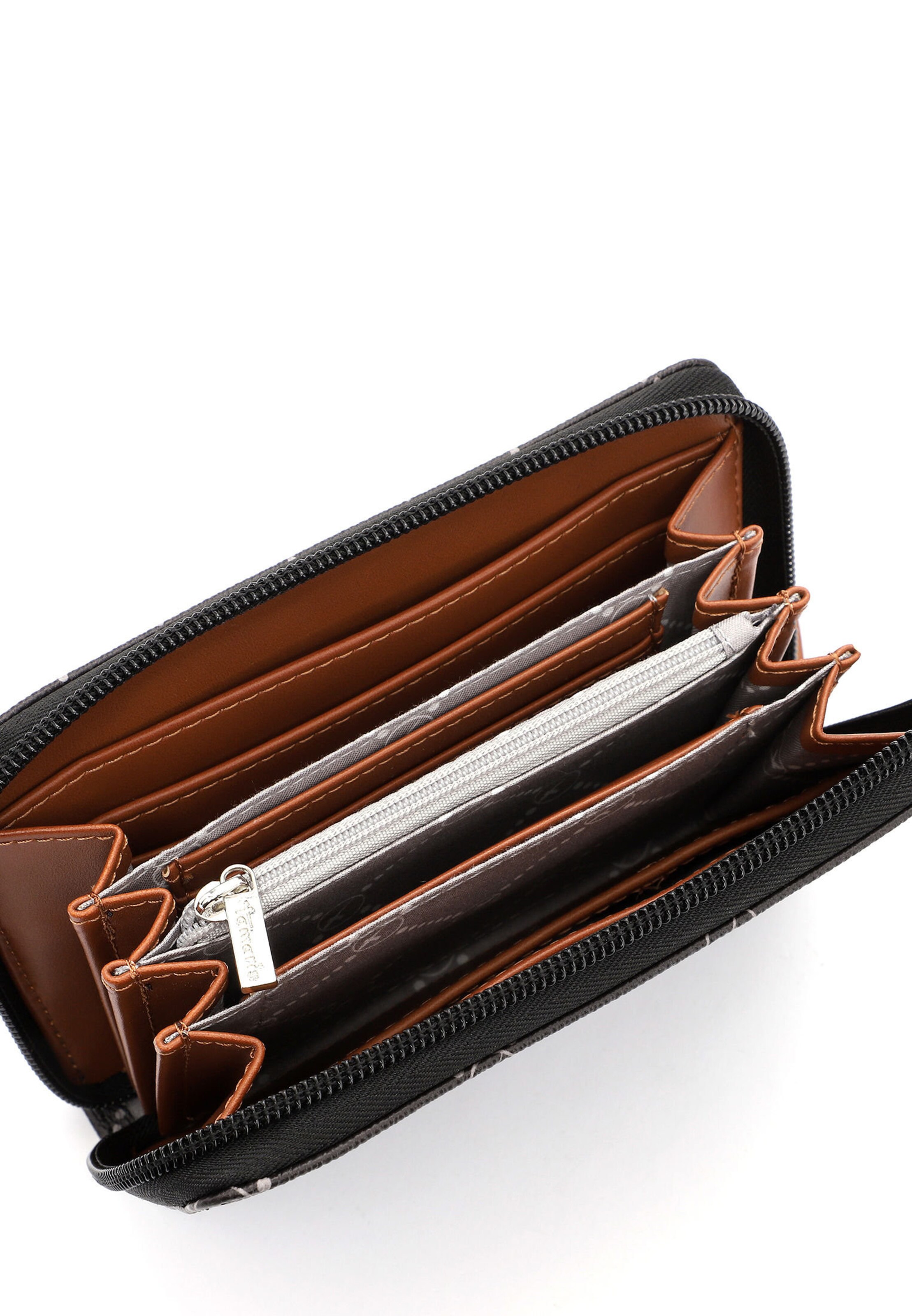 Tamaris Portemonnee 'Anastasia' in Zwart