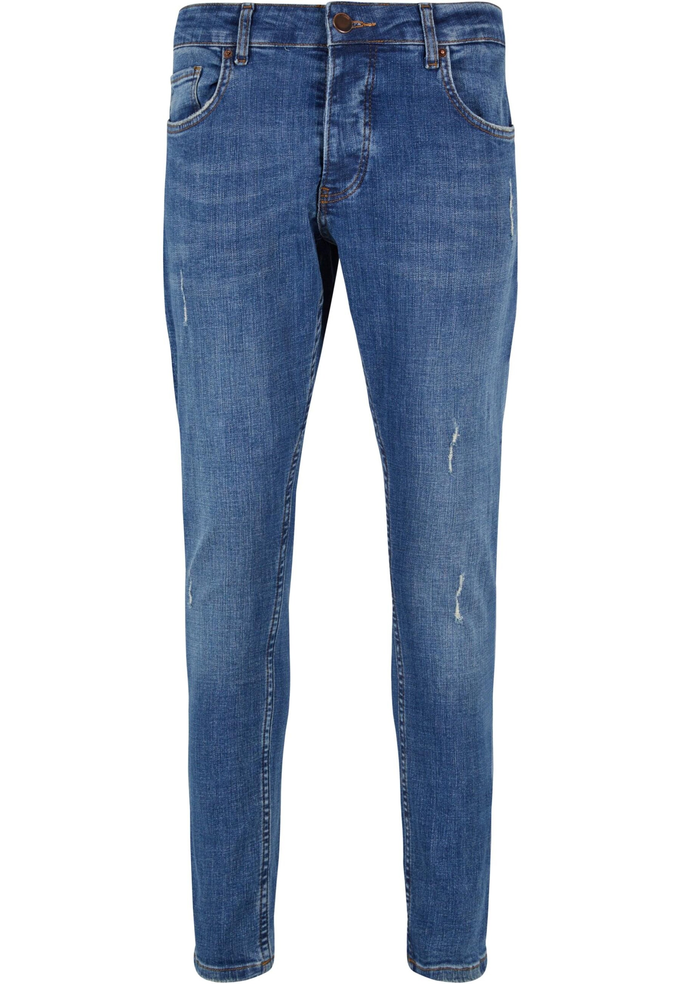 2Y Premium Skinny Jeans in Blauw: voorkant