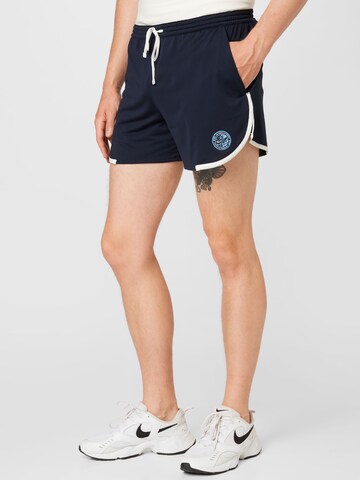 Regular Pantaloni sport de la NIKE pe albastru: față