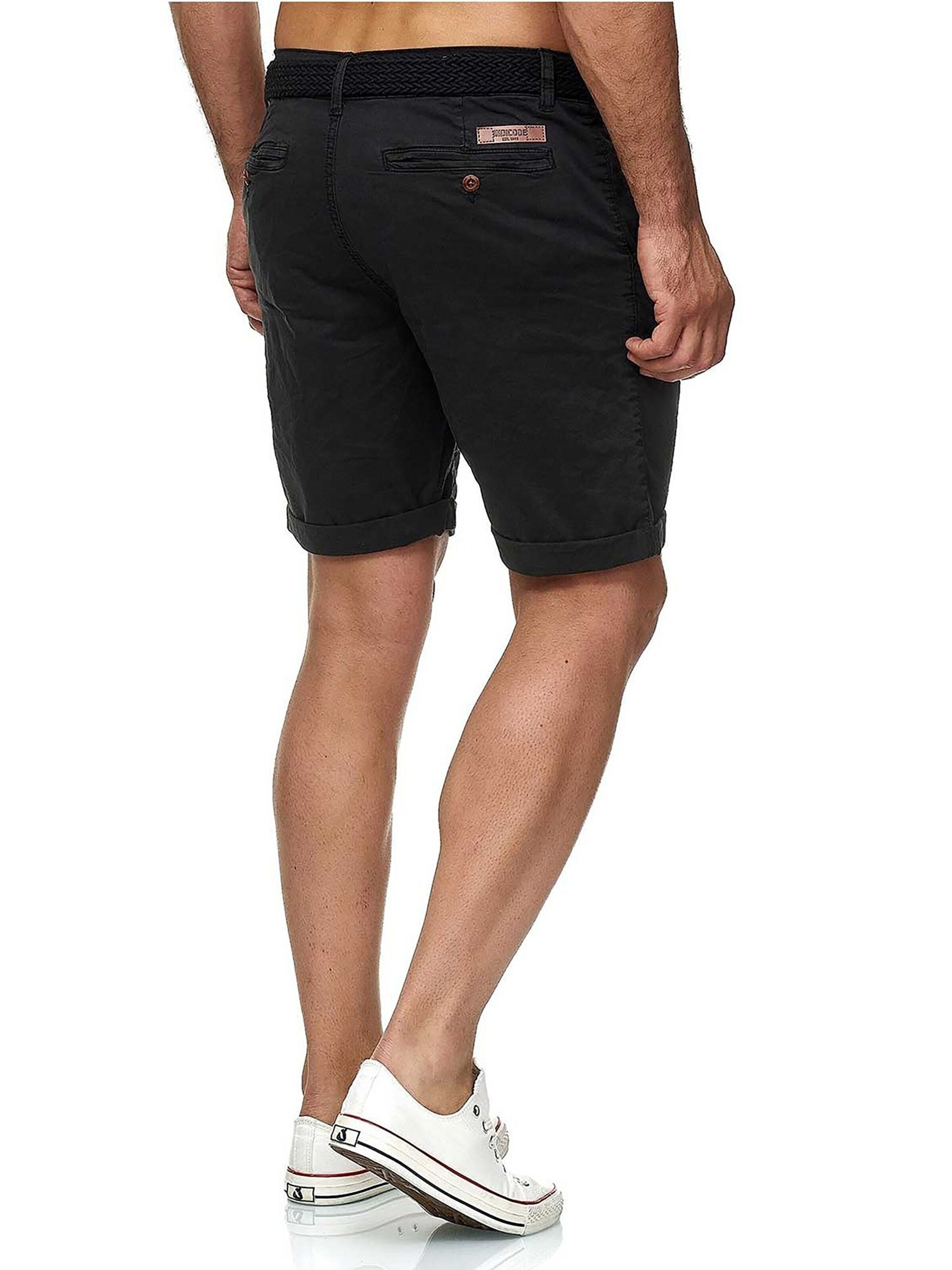 INDICODE Regular Pants 'Indicode Conor' in Black