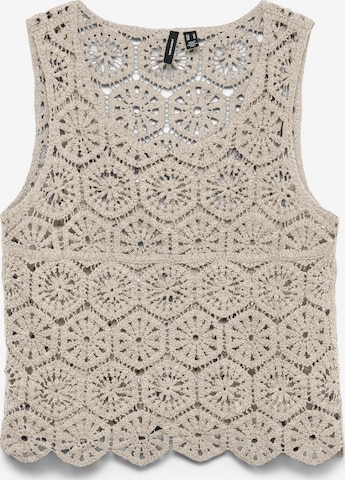 Tops en tricot VERO MODA en beige : devant