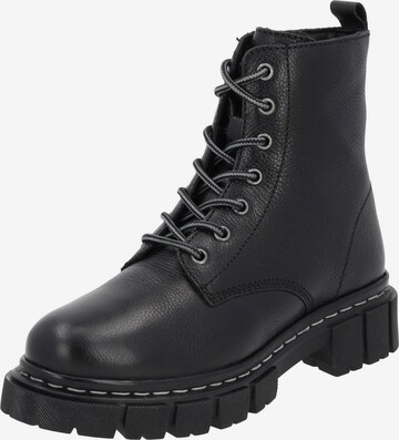 Palado Lace-Up Ankle Boots 'Surcul' in Black: front