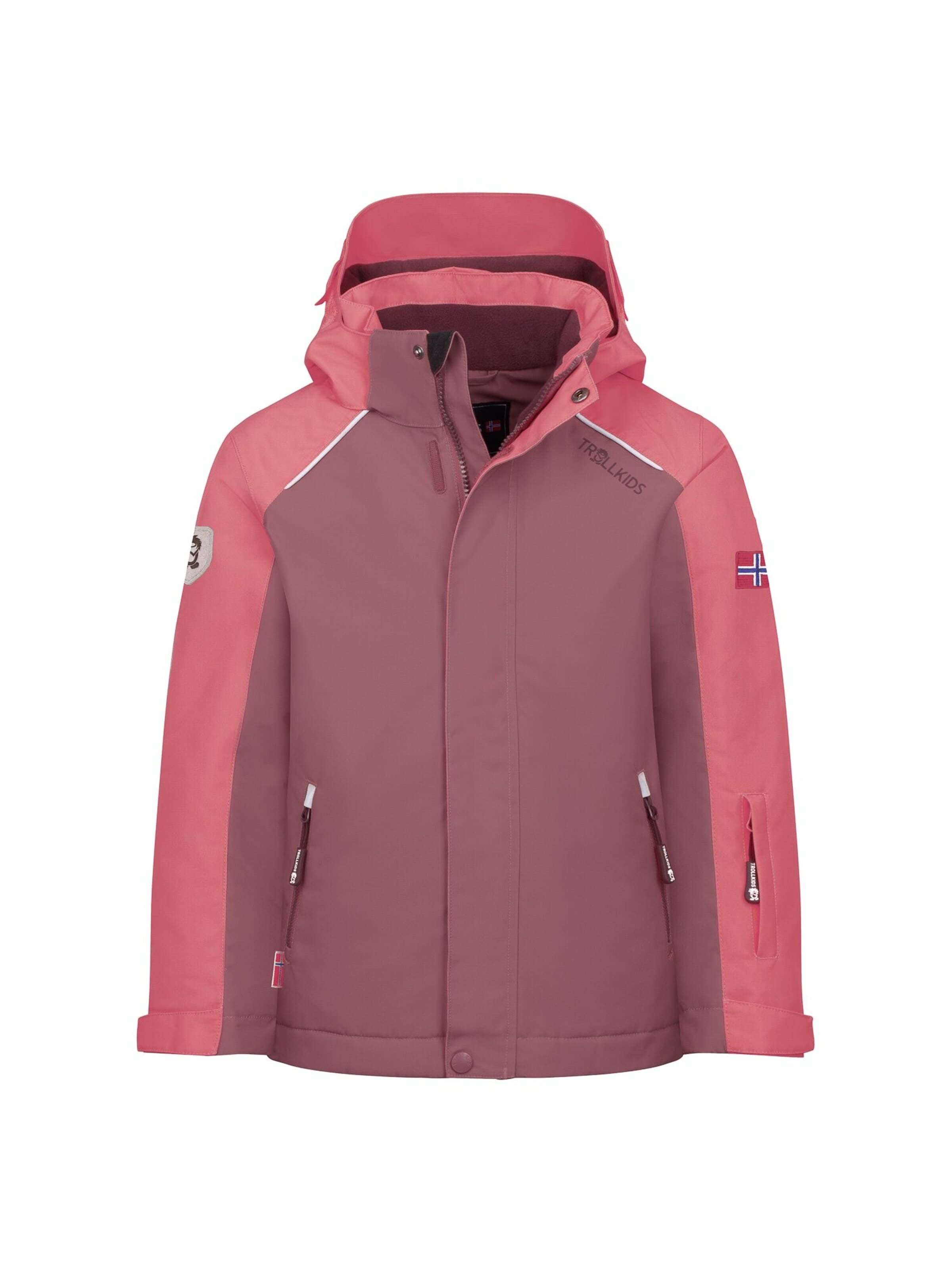 TROLLKIDS Winter Jacket in Pink: front
