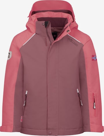 TROLLKIDS Winter Jacket in Pink: front