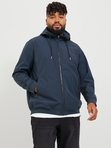 Jack & Jones Plus Between-season jacket in Blue: front