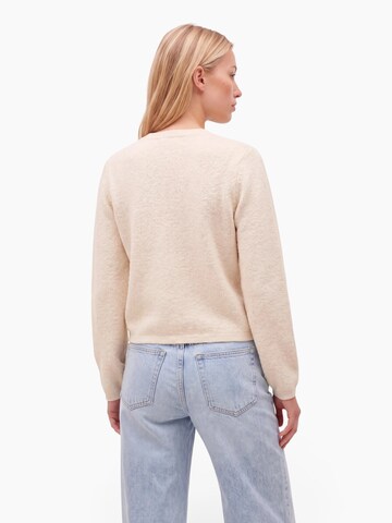 VILA Knit Cardigan 'VIPigga' in Beige