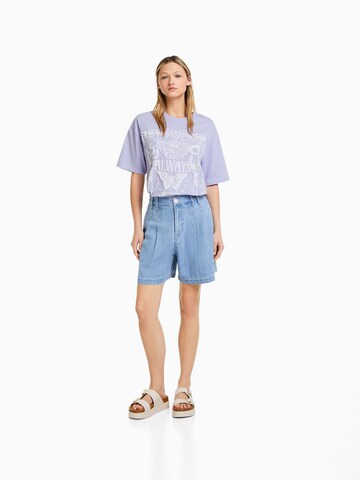 T-shirt Bershka en violet