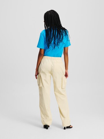 Regular Pantalon cargo KARL LAGERFELD JEANS en beige