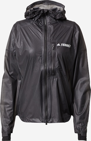 adidas Terrex Športna jakna | črna barva: sprednja stran