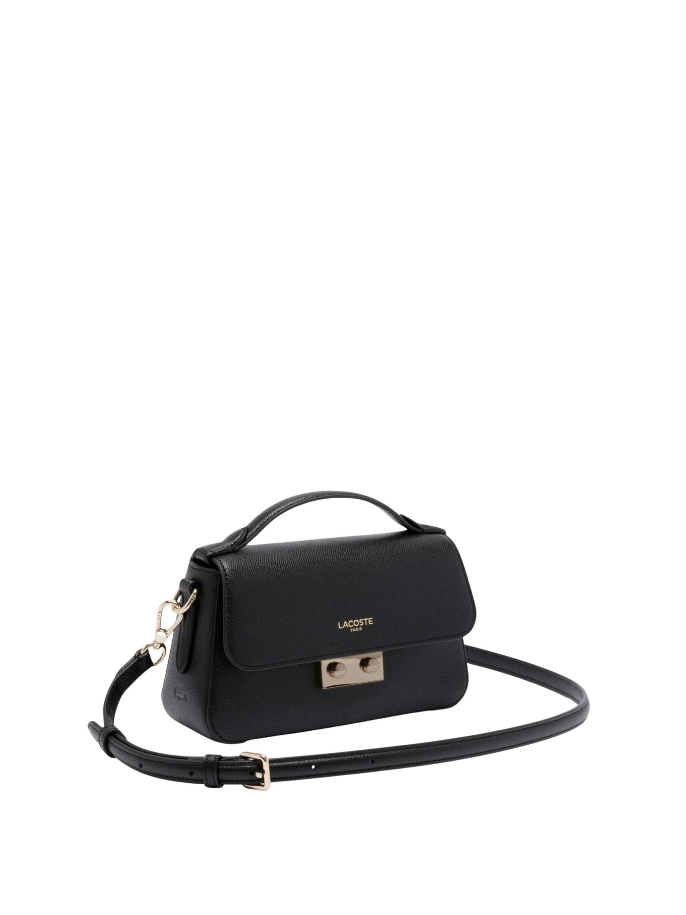 LACOSTETorba preko ramena 'Lacoste Sac Bandoulière Champs Elysees Noir' - crna boja