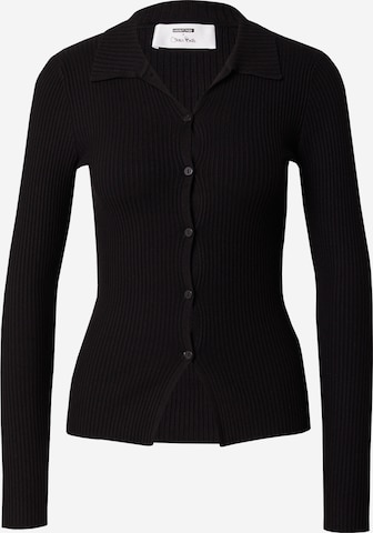 ABOUT YOU x Chiara Biasi Knit Cardigan 'Thea' in Black: front