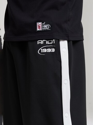 AND1Loosefit Hlače - crna boja