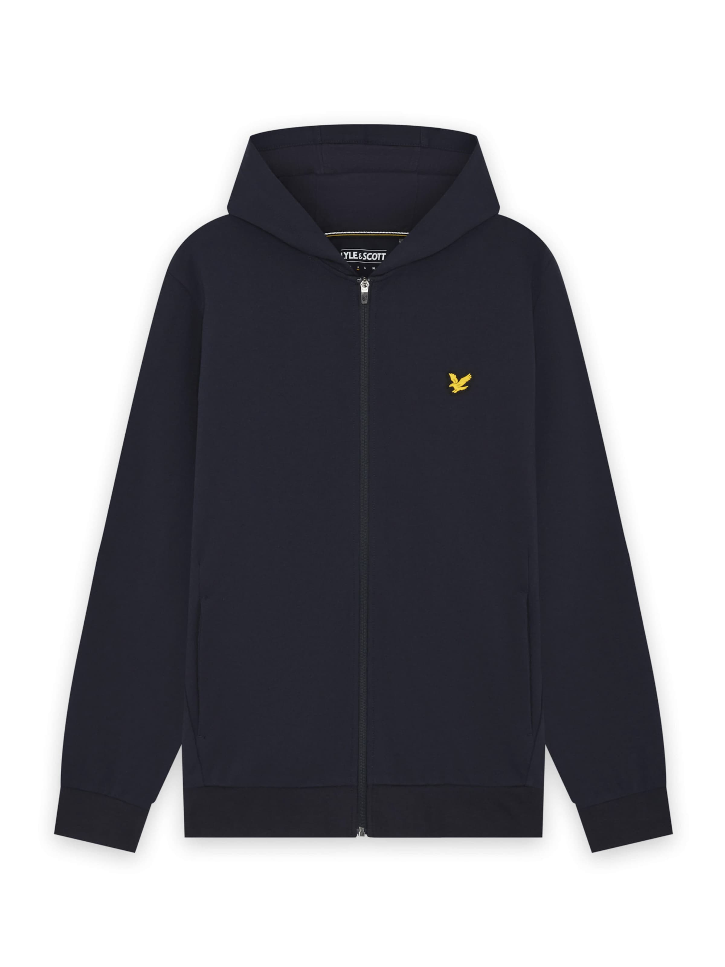 Lyle & Scott Sweatvest in Blauw: voorkant
