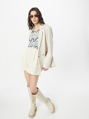 Key Largo Shirt 'Ethno' in Beige