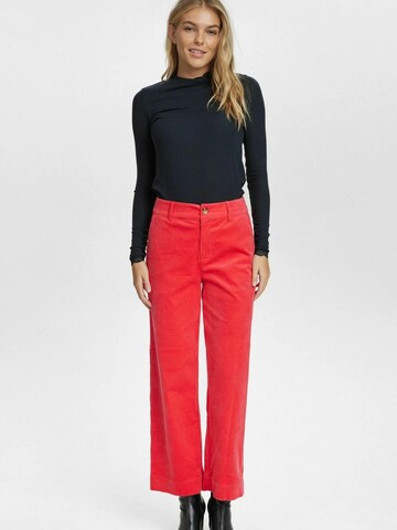 NÜMPH Wide Leg Housut 'DEANNA' värissä punainen