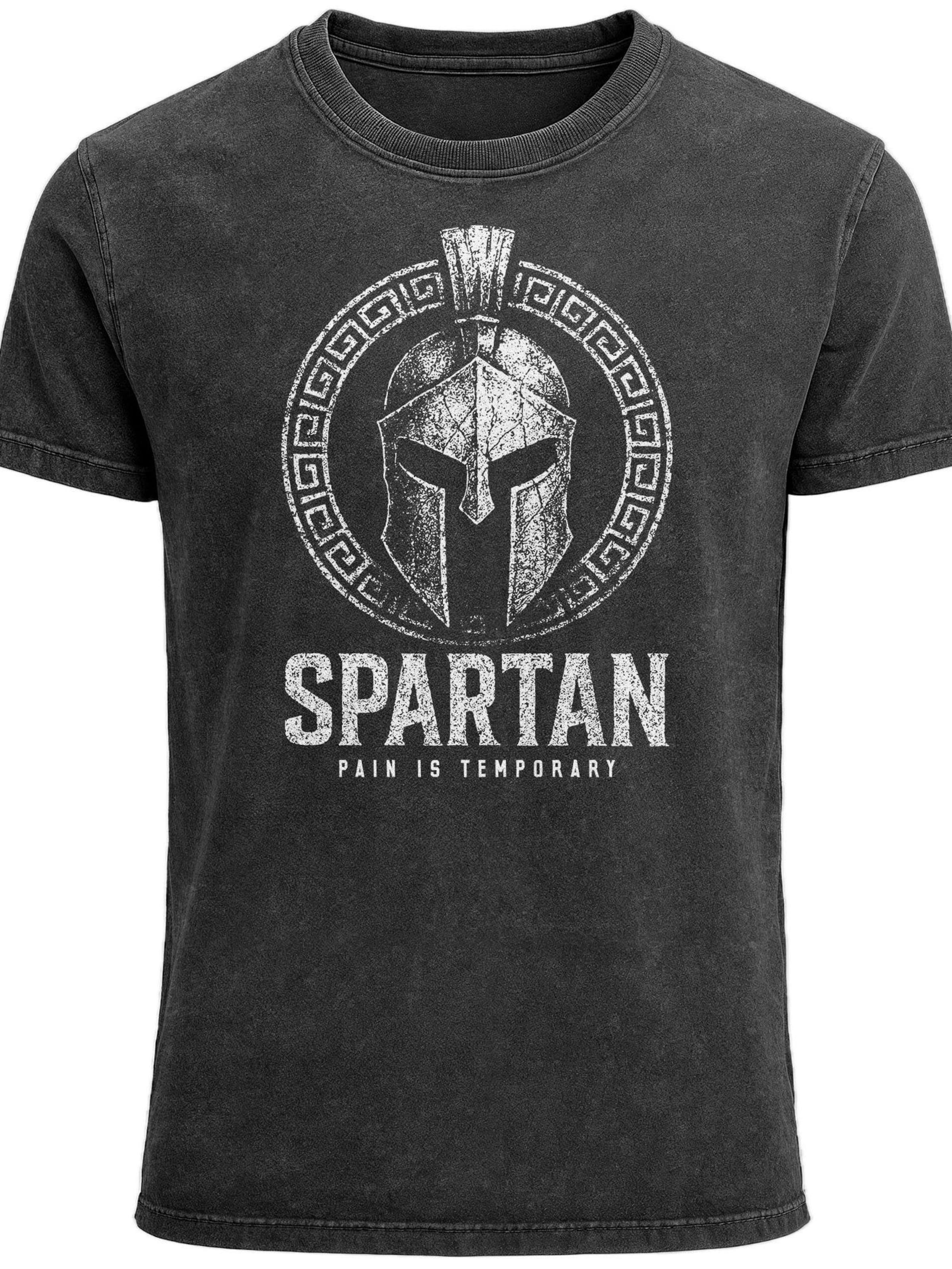 Neverless Shirt 'Spartan' in Black: front