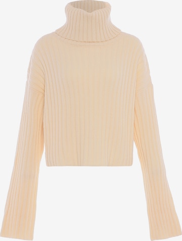 Pull-over Libbi en beige : devant