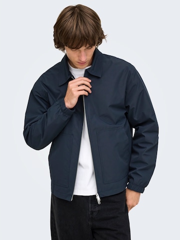 Only & Sons Prehodna jakna 'ONSRAMOS' | modra barva