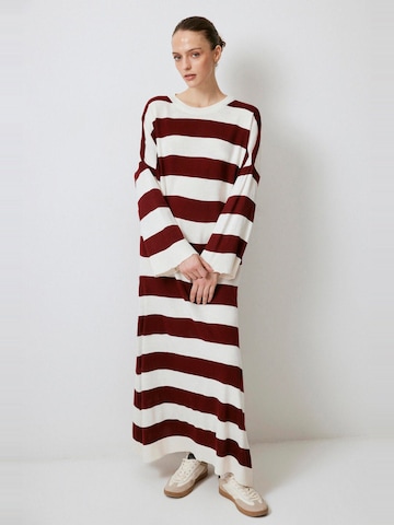 Touche Prive Gebreide jurk in Rood