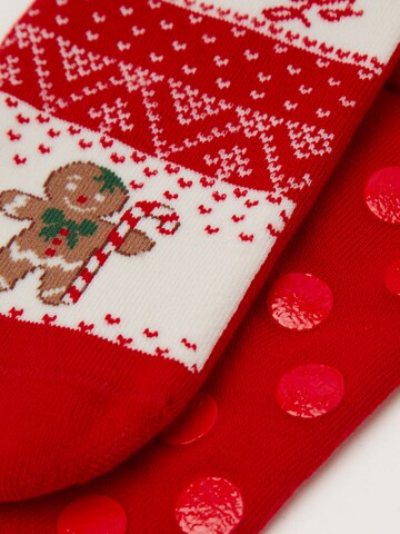 CALZEDONIA Socken 'CHRISTMAS' in Rot